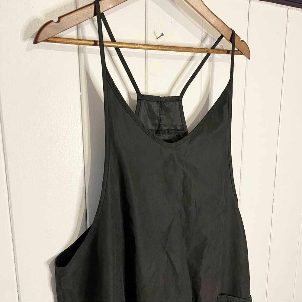 Black Overrall Romper. No Tags. - Picture 2 of 6